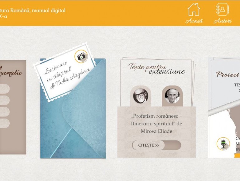 Web design la manualul digital de antologie       www.literaturaromana.md